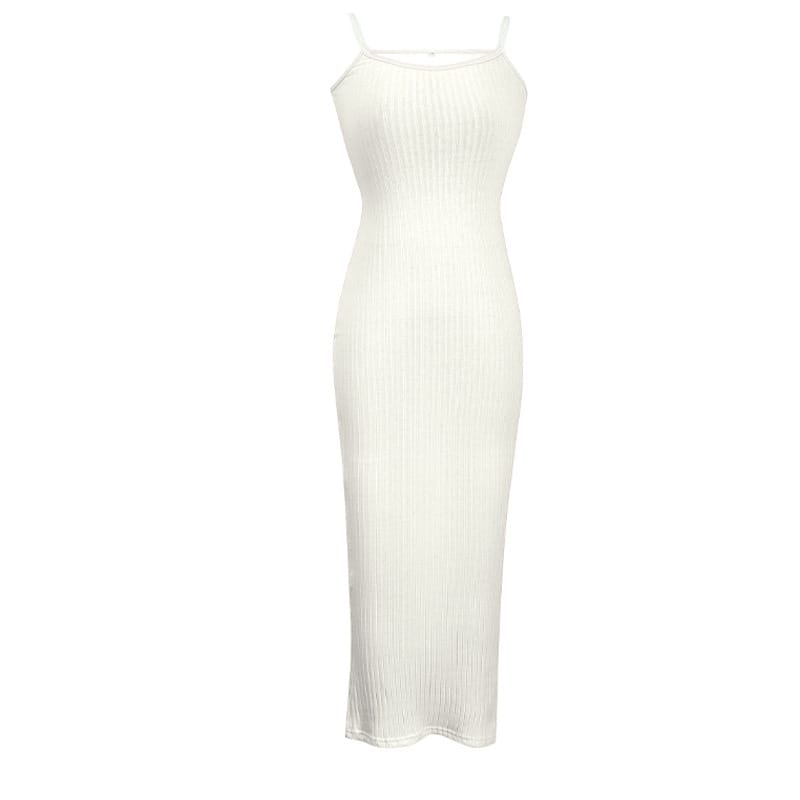 White color Women's Maxi Dress LOUIE