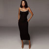 Black color Women's Maxi Dress LOUIE
