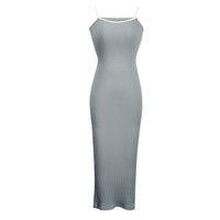 Grey color Women's Maxi Dress LOUIE